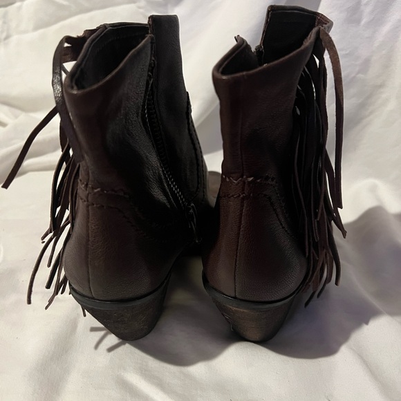 NWOT Sam Edelman Louie fringe leather booties - Picture 4 of 8